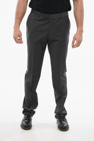 Virgin Wool REFINED Pants with Hidden Clousure