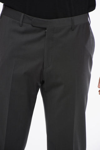 Virgin Wool REFINED Pants with Hidden Clousure