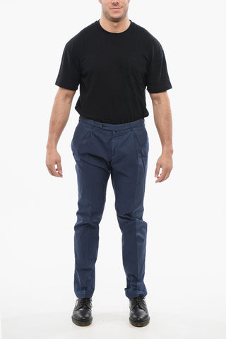 ID HAND-DYED Pantaloni Chino in Cotone con Pince