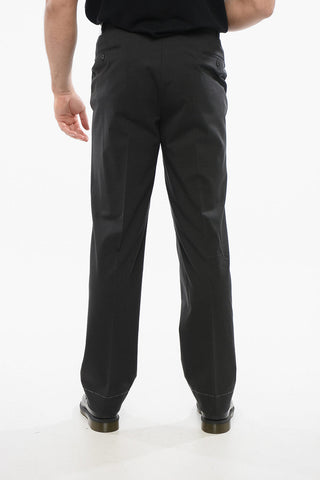 Pantaloni in Lana Vergine con Passanti