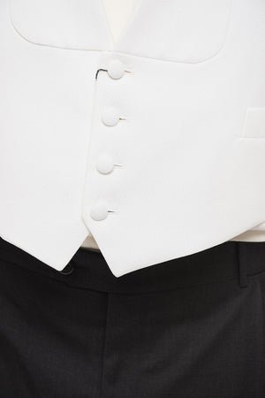 Honeycomb Cotton Ceremony Waistcoat MANTUA