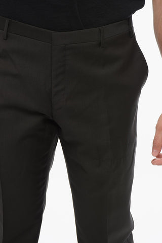 CC COLLECTION Wool Pants with Belt Loops