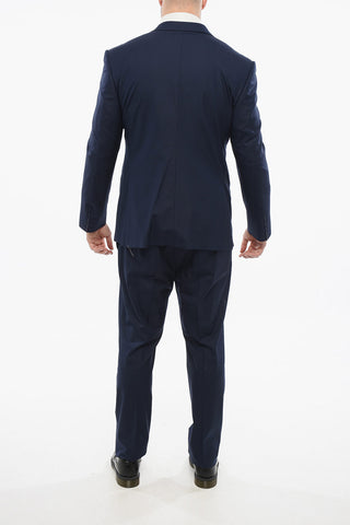 CODE Virgin Wool 3 Piece Suit With Peak Lapel