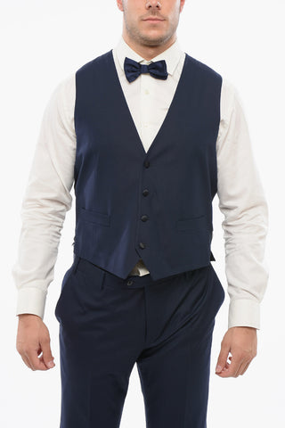 CODE Virgin Wool 3 Piece Suit With Peak Lapel
