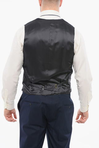 CODE Virgin Wool 3 Piece Suit With Peak Lapel