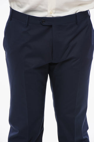 CODE Virgin Wool 3 Piece Suit With Peak Lapel