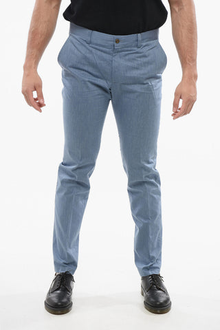 ID Pure Cotton Chinos Pants with Belt Loops