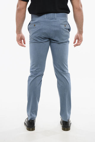 ID Pure Cotton Chinos Pants with Belt Loops