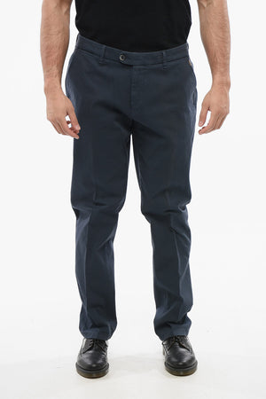 Pantaloni Chino in Cotone Testurizzato