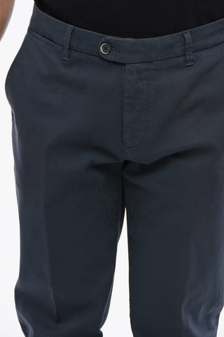 Pantaloni Chino in Cotone Testurizzato