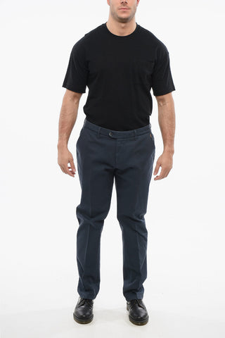 Pantaloni Chino in Cotone Testurizzato