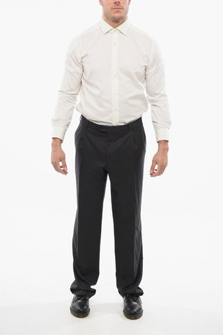 Virgin Wool MANTUA Pants with Concealed Closure