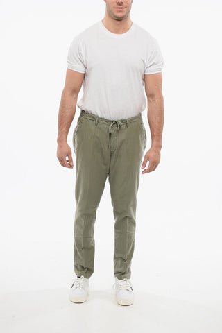 CC COLLECTION Linen Blend Pants with Drawstringed Waist