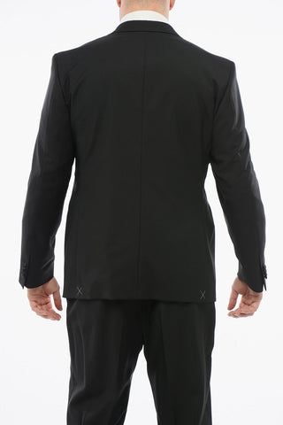 CERIMONIA Blended Cashmere RIGHT Suit with Satin Lapel