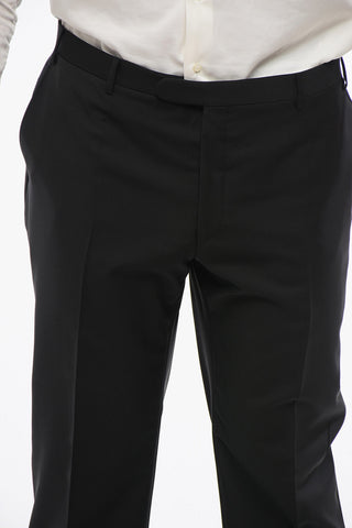 CERIMONIA Blended Cashmere RIGHT Suit with Satin Lapel