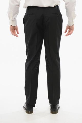 CERIMONIA Blended Cashmere RIGHT Suit with Satin Lapel