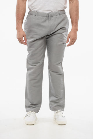 Linen-Blend Chino Trousers with Belt Loops
