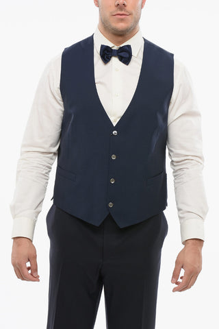 Gilet 4 Bottoni In Lana