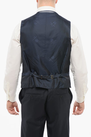 Gilet 4 Bottoni In Lana