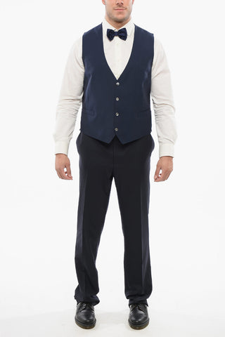 Gilet 4 Bottoni In Lana