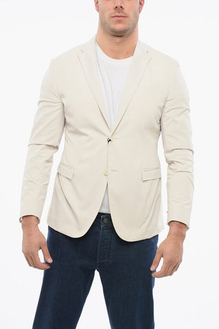 TREND Unlined Single Breasted Blazer With Flap Pockets