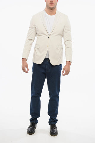 TREND Unlined Single Breasted Blazer With Flap Pockets