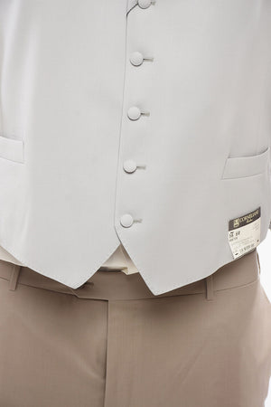Wool 5-Button Waistcoat With Jetted Pockets