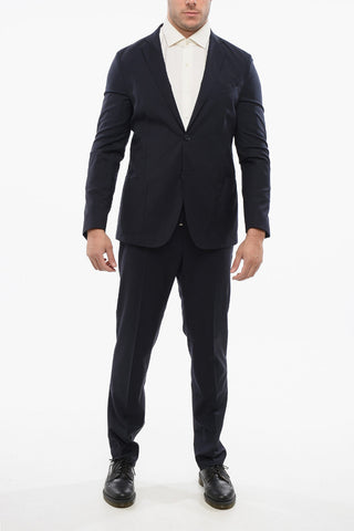 CC COLLECTION Wool Single Breasted REWARD Suit With Patch Pockets