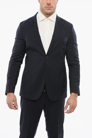 CC COLLECTION Wool Single Breasted REWARD Suit With Patch Pockets