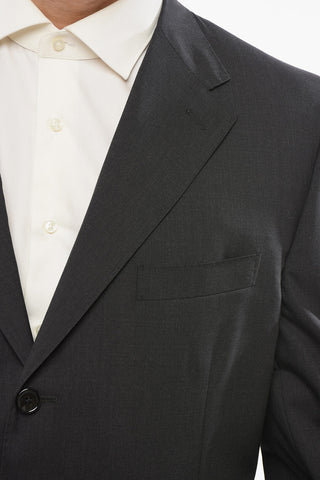 Blazer in Lana Vergine con Tasca ad Aletta