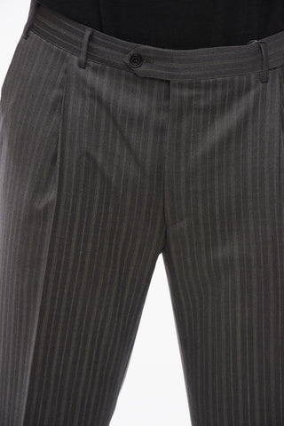 Pinstriped MANTUA Virgin Wool Pants
