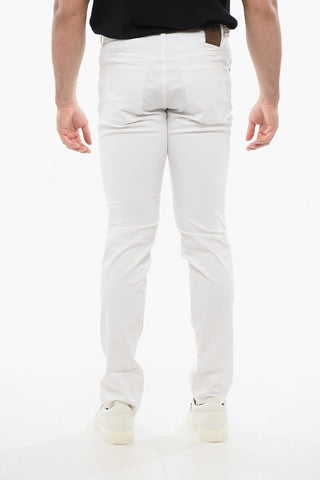 Stretch Cotton 5-Pocket Pants HAITI PLUS