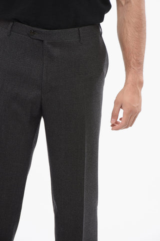 Hose LEADER aus Schurwolle mit Stretch-Anteil
