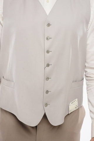 Wool 7 Buttons LEADER Vest With Jet Pockets