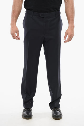Virgin Wool Trousers MANTUA with Belt Loops