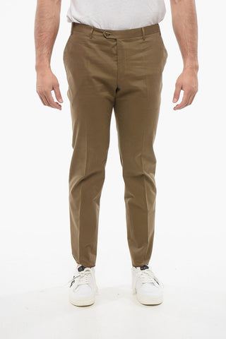 Straight-Fit Cotton Pants