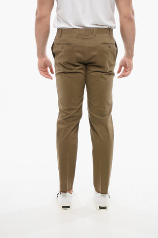 Straight-Fit Cotton Pants