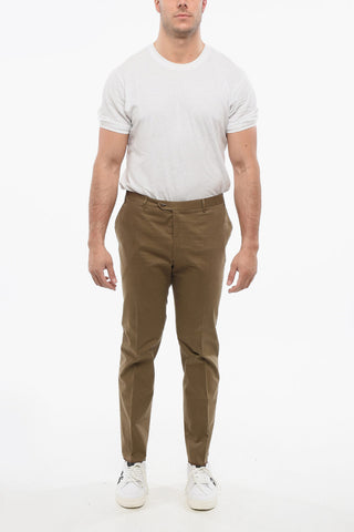 Straight-Fit Cotton Pants