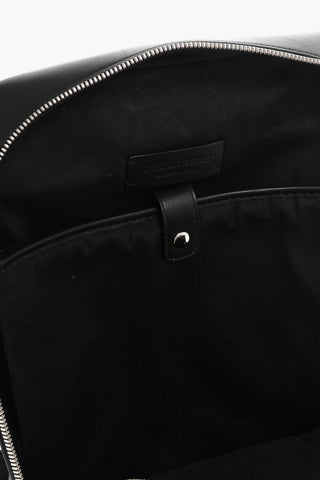 Zaino in Pelle con Logo in Rilievo