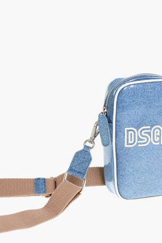 Borsa a Tracolla Glitterata con Chiusura a Zip