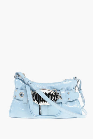 Borsa a Tracolla in Vernice con Fibbia Logata