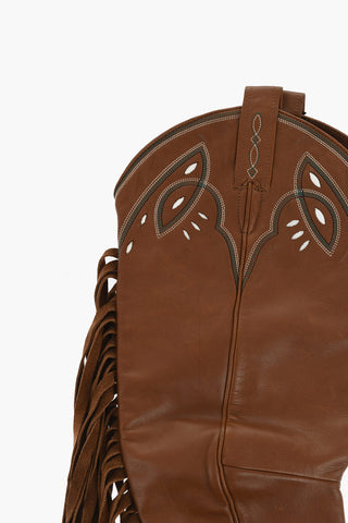 Manicotti in Pelle con Frange e Zip