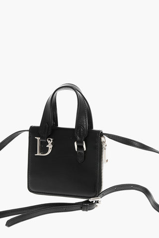 Leather MINIBAG Wallet with Shoulder Strap