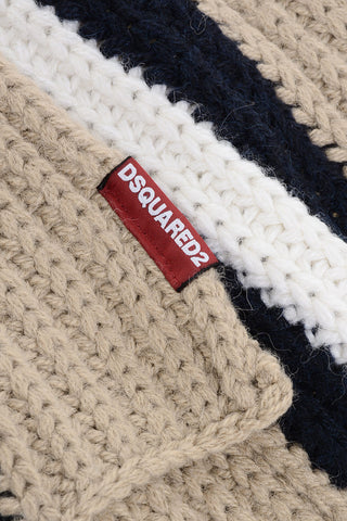 Alpaca Blend Scarf with Hood