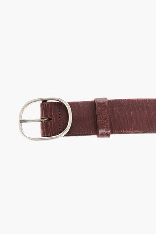 Lived-in Effect Leather Belt 30mm