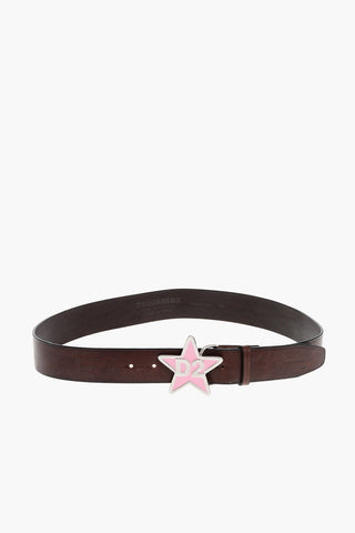 Leather D2 STAR Belt 40mm