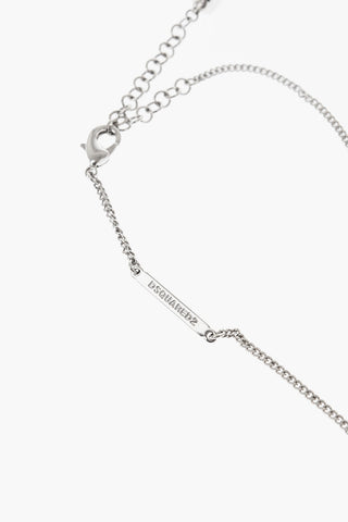 Silver-Tone Metal ICON CLUBBING Bracelet