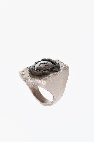 Metal FUNKY TRIBAL Signet Ring