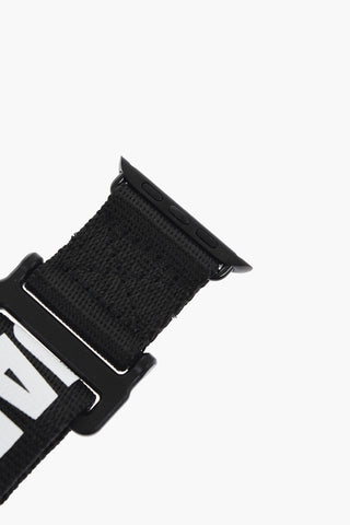 Fabric MADE WITH LOVE Watch Band with Velcro Closure