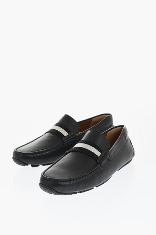 Grained Leather PEARCE Loafers with Iconic Detail